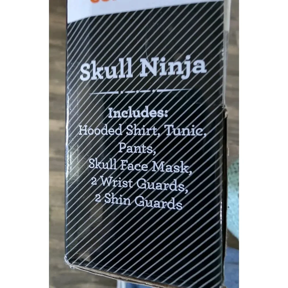 NEW! Way To Celebrate Boys Skull Ninja Blue Halloween Costume Size M (8)
